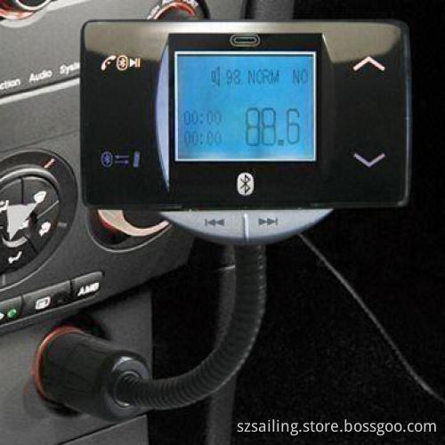 Car MP3/FM Transmitter with Bluetooth Function and 1.5-inch LCD Display